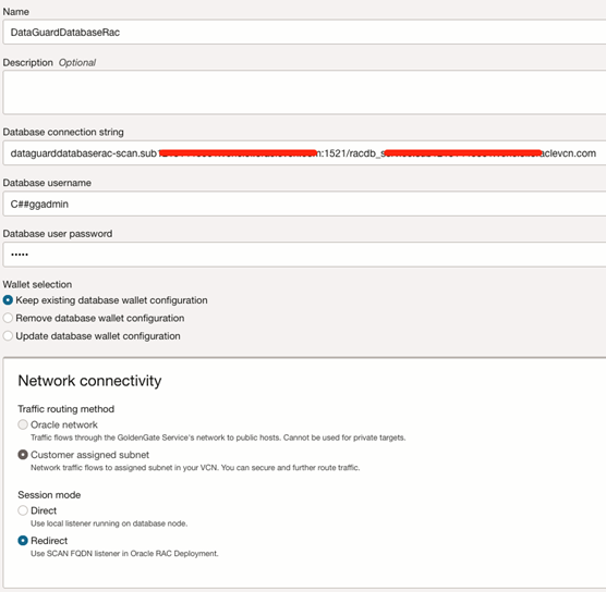 Standby RAC DB Connection
