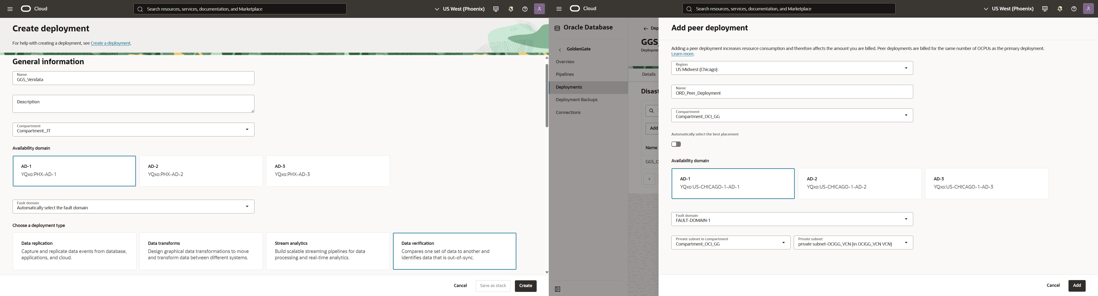 OCI GoldenGate enhancements with Data verification and cross-region disaster recovery