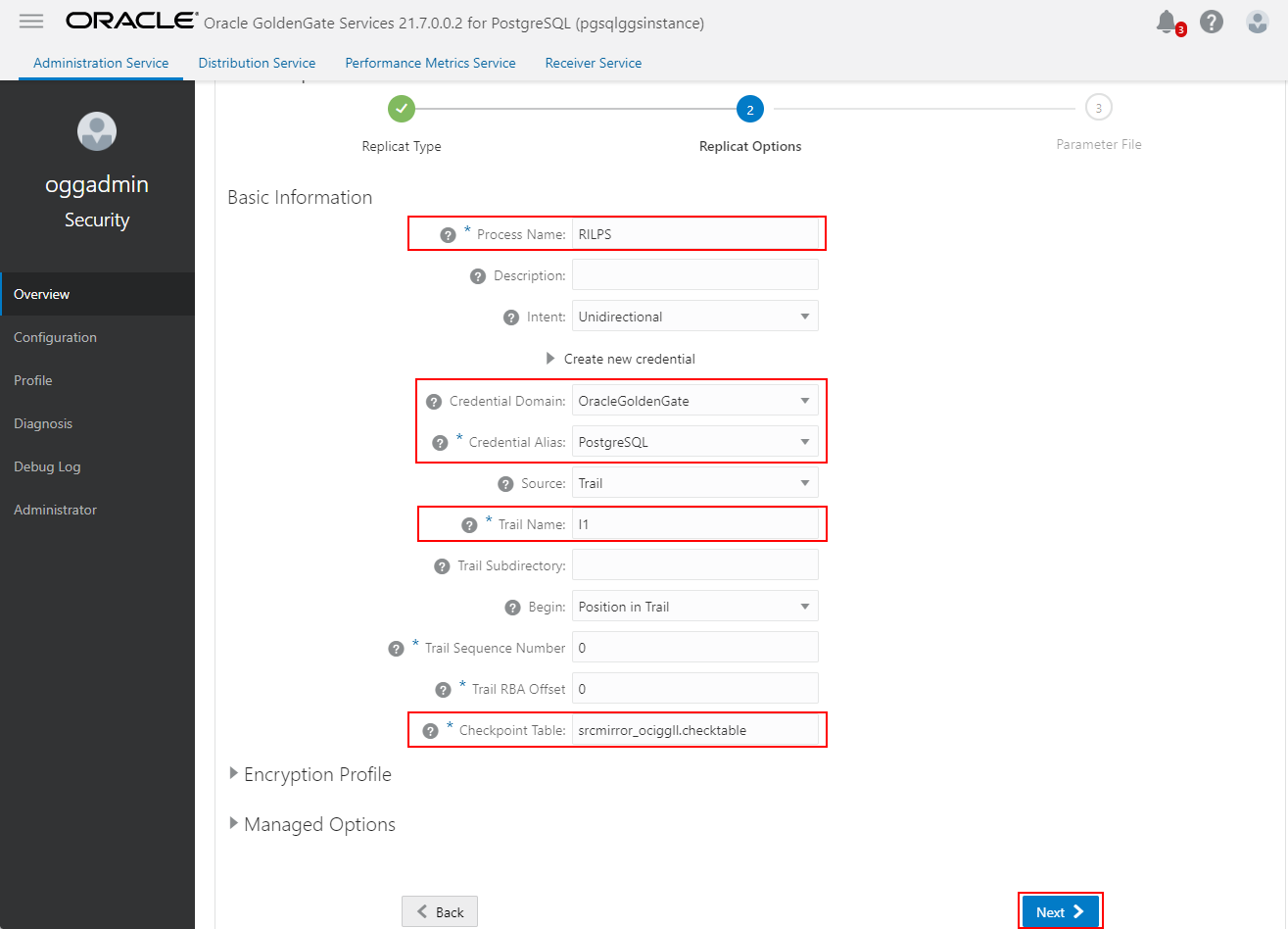 Initial Load Replicat - 2/3