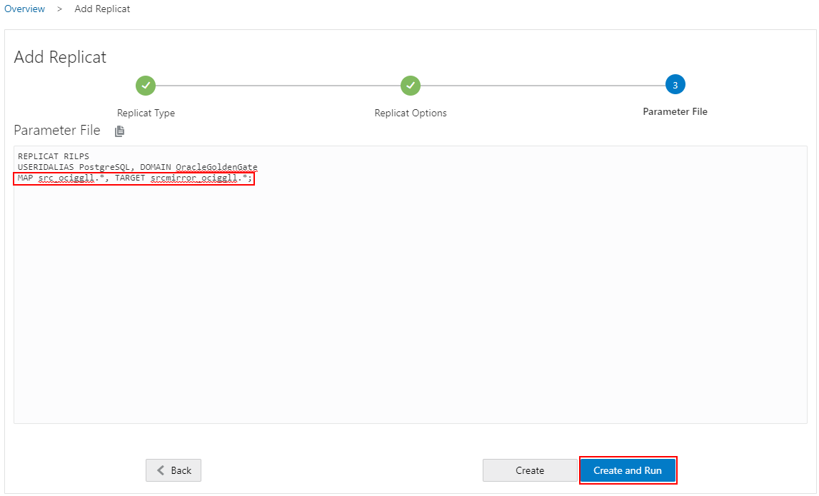 Initial Load Replicat - 3/3