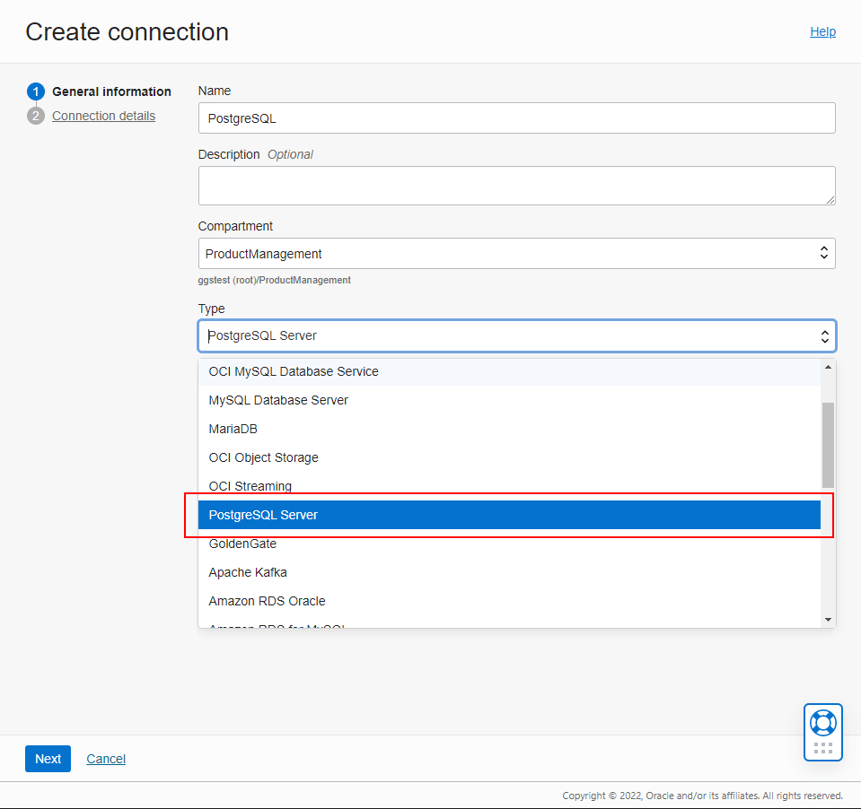 Create Connection to PostgreSQL