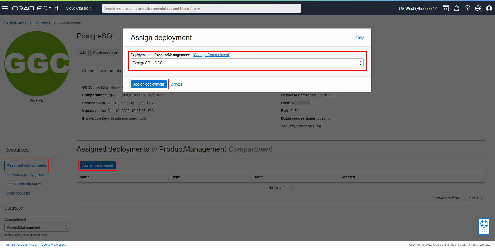 Connection Assignment