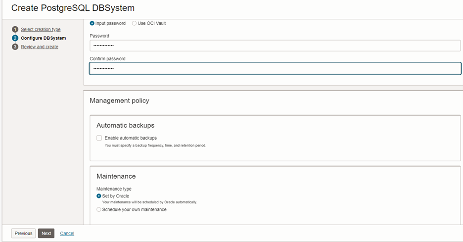 OCI PostgreSQL Creation 6