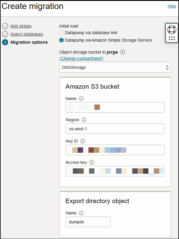 Migration initial load