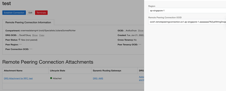 Establish RPC connection