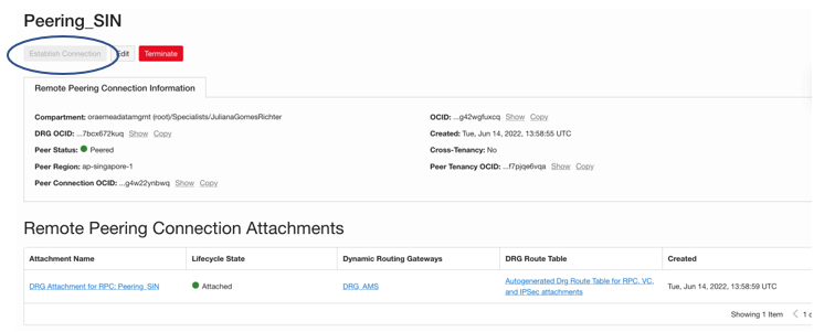 RPC Peering in Singapore
