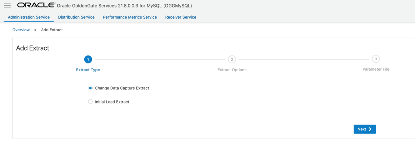 Add Extract - Step 1