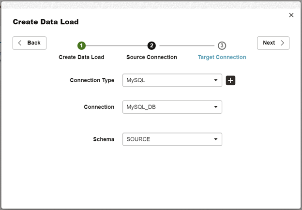 MySQL Source connection