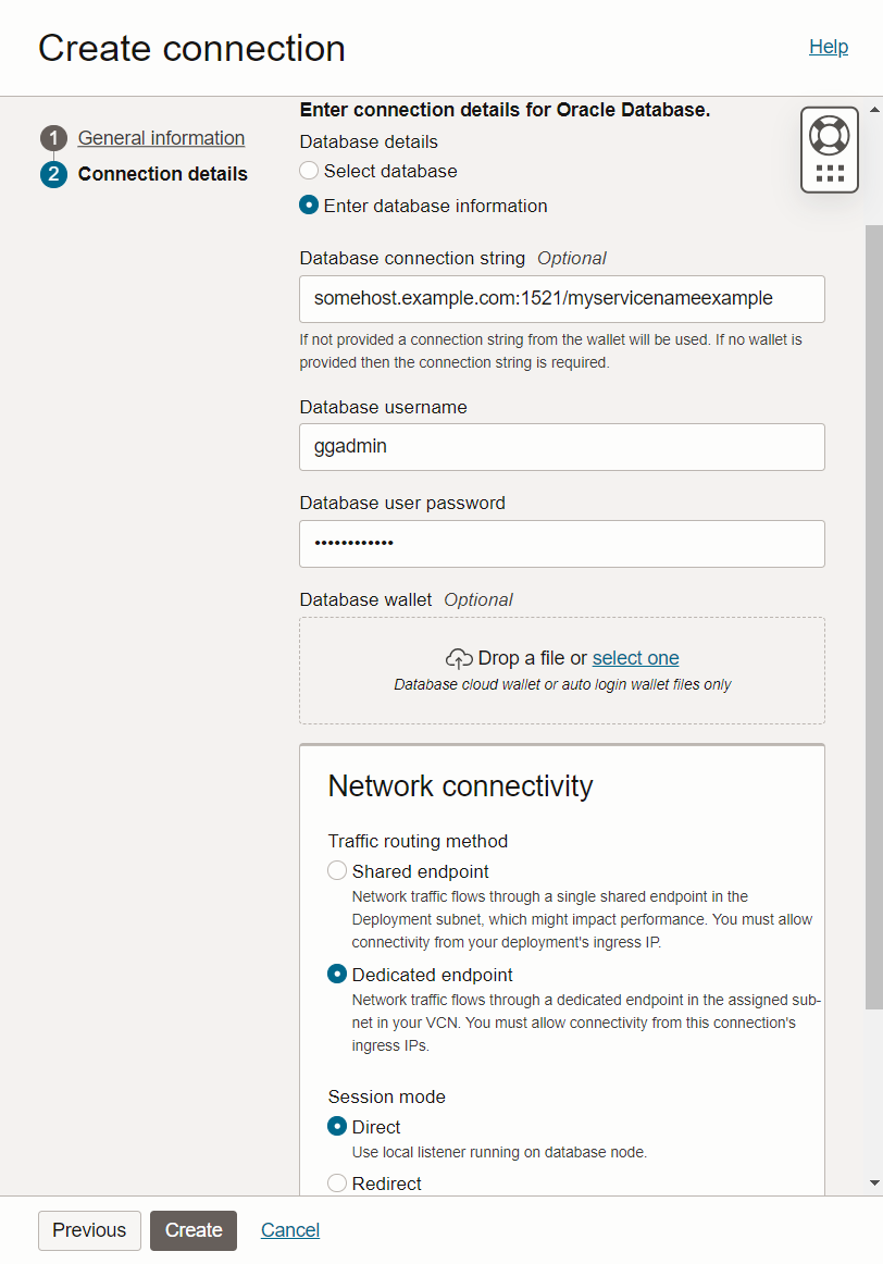 Database Registration in OCI GoldenGate