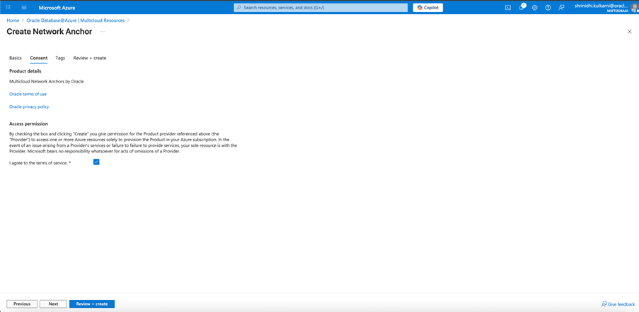 Create Network Anchor