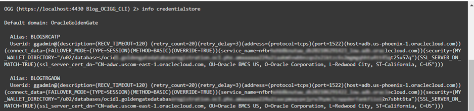 Listing credentials in Admin Client