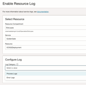 Enable resource log