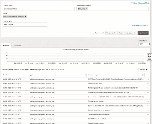 Search in OCI Logging