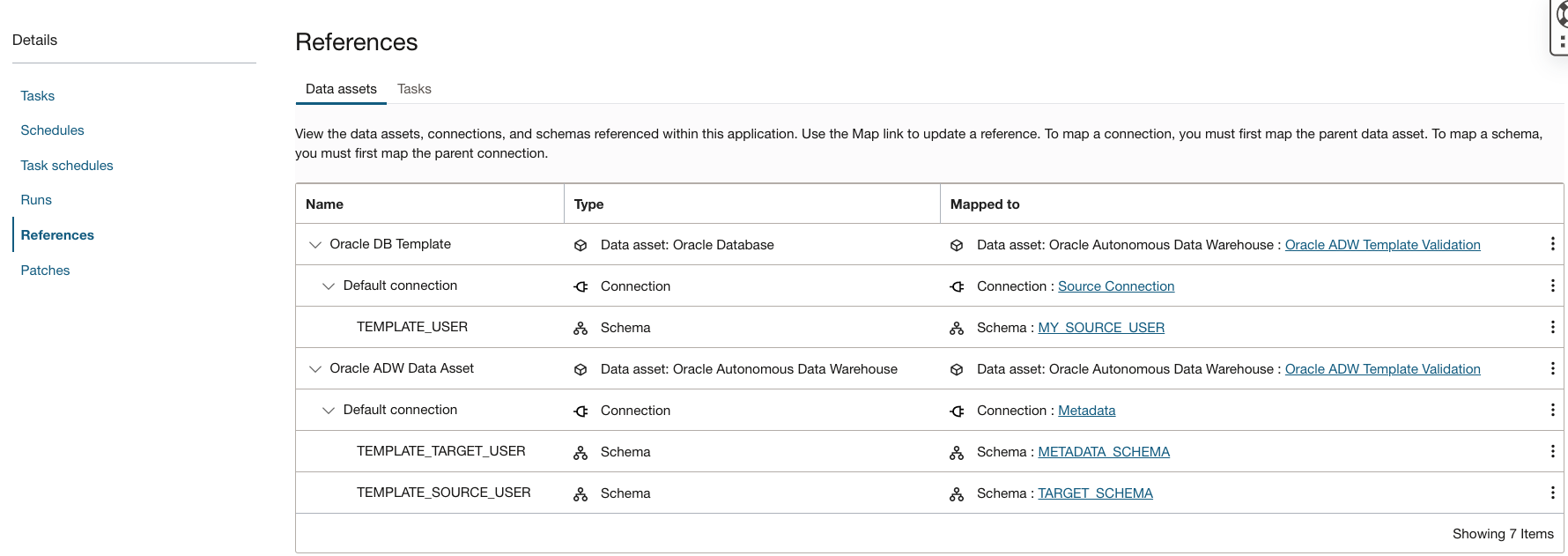 Oracle DB to ADW Incremental Load - Data Assets References remap