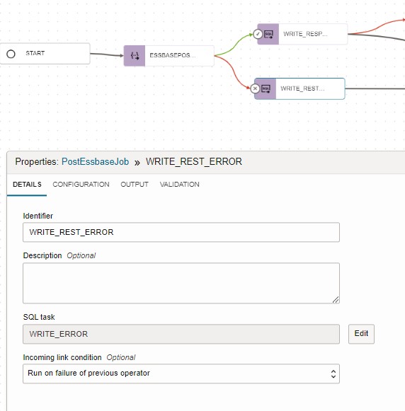 SQL Task WRITE_RESPONSE