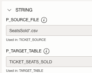 Run default parameters are shown.  Click 'Edit' to change'