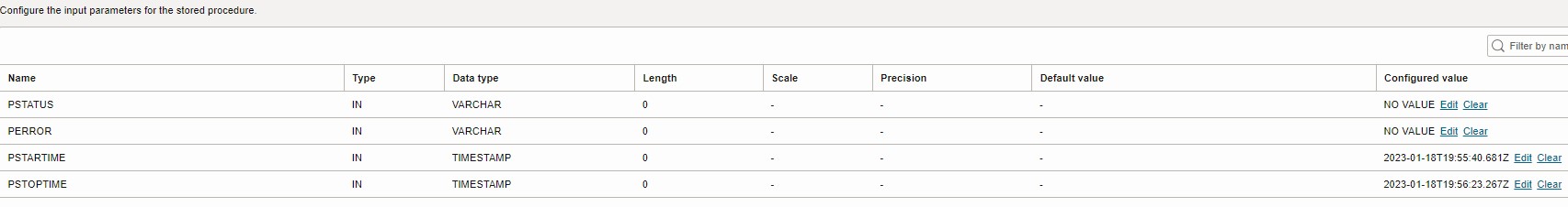 Configure parameters for WRITE_ERROR SQL Task