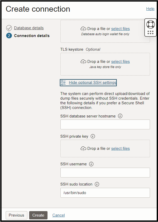 SSH credentials now optional