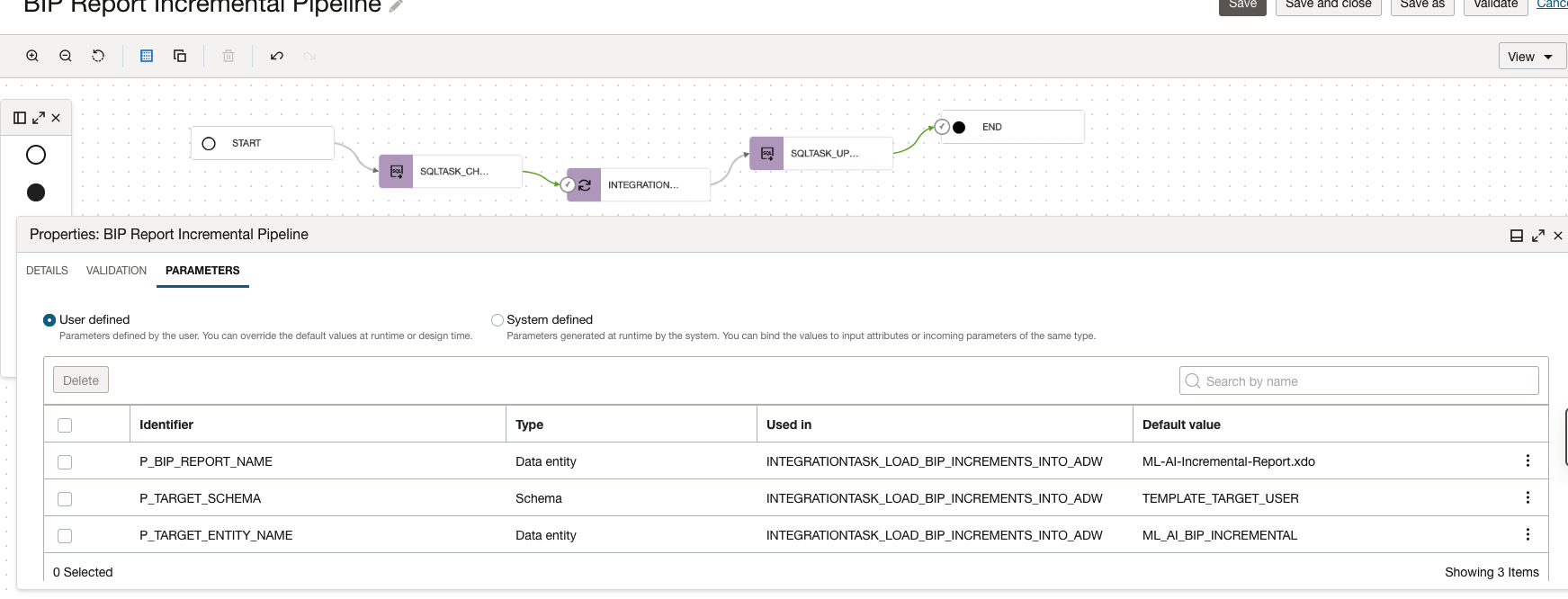 Pipeline Parameters