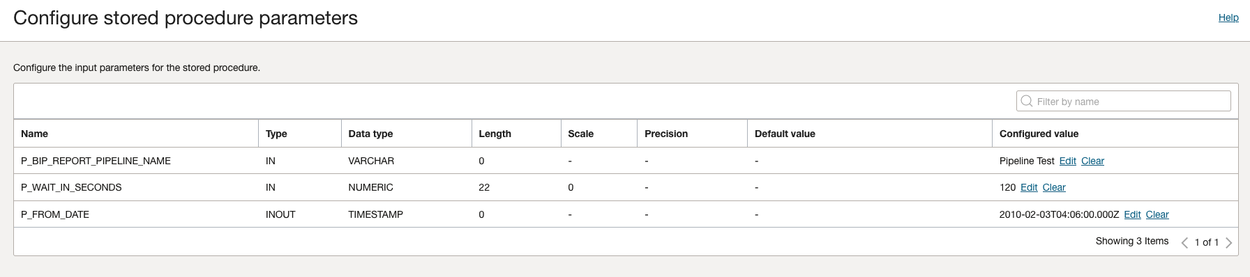 SQL Task Parameters