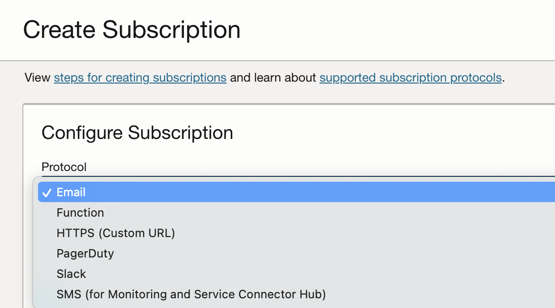 subscription options