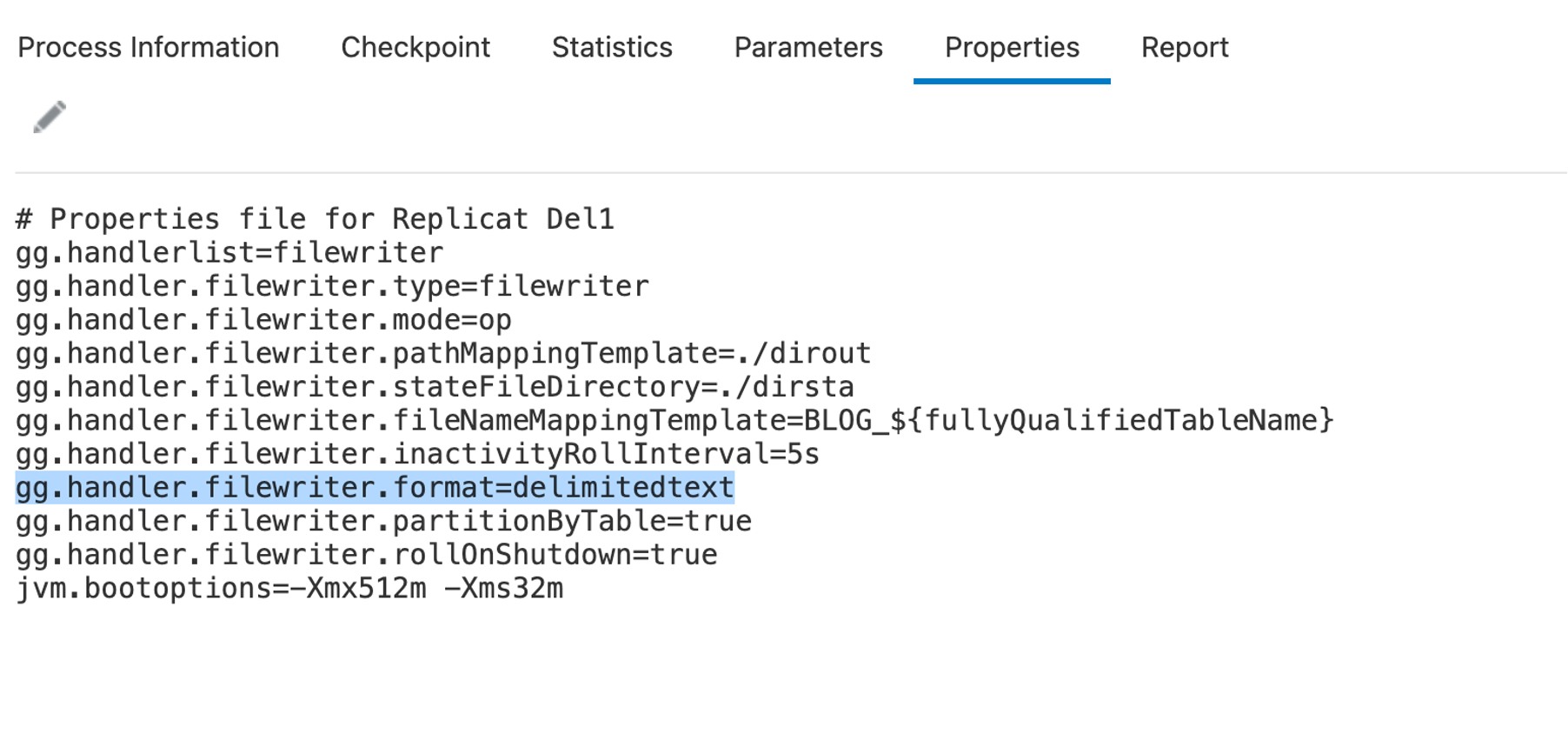 DelimitedText Formatter