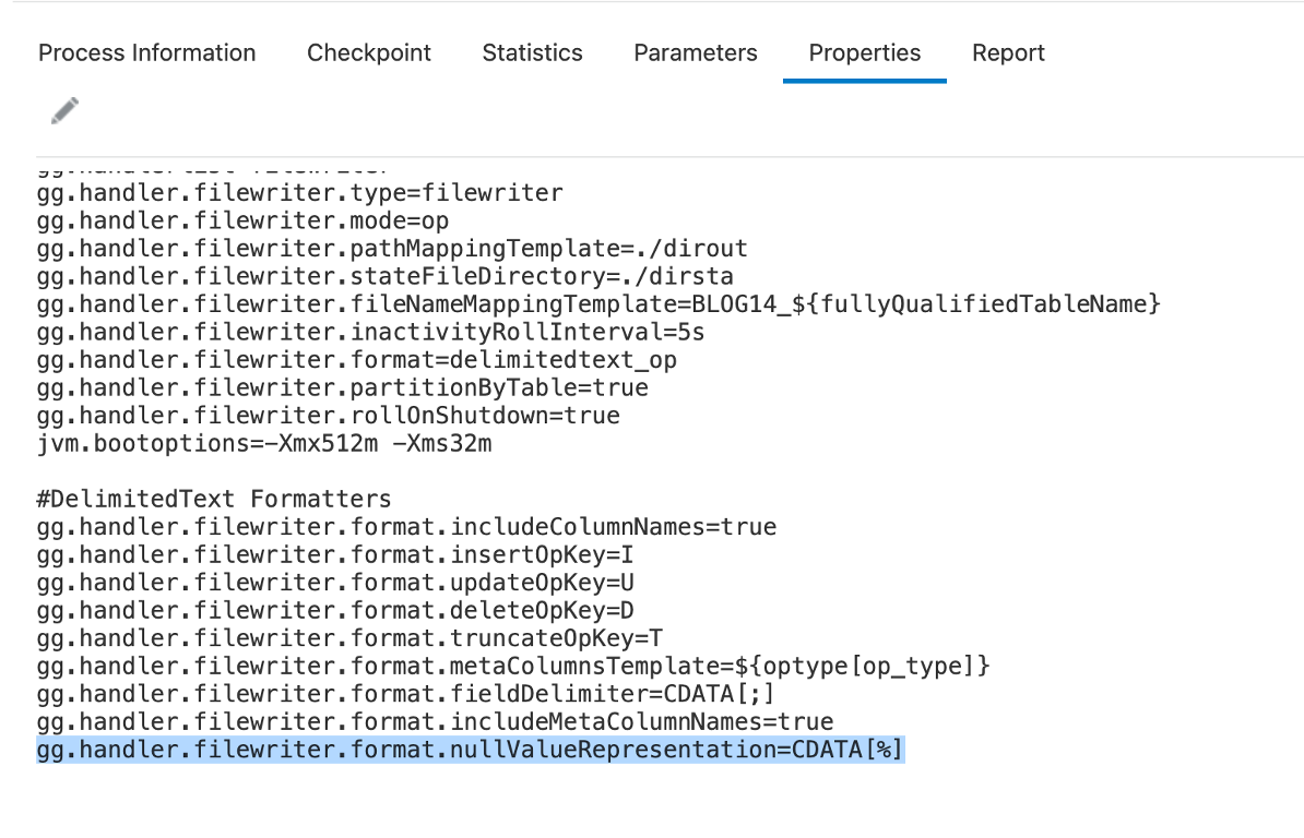 DelimitedText Formatter