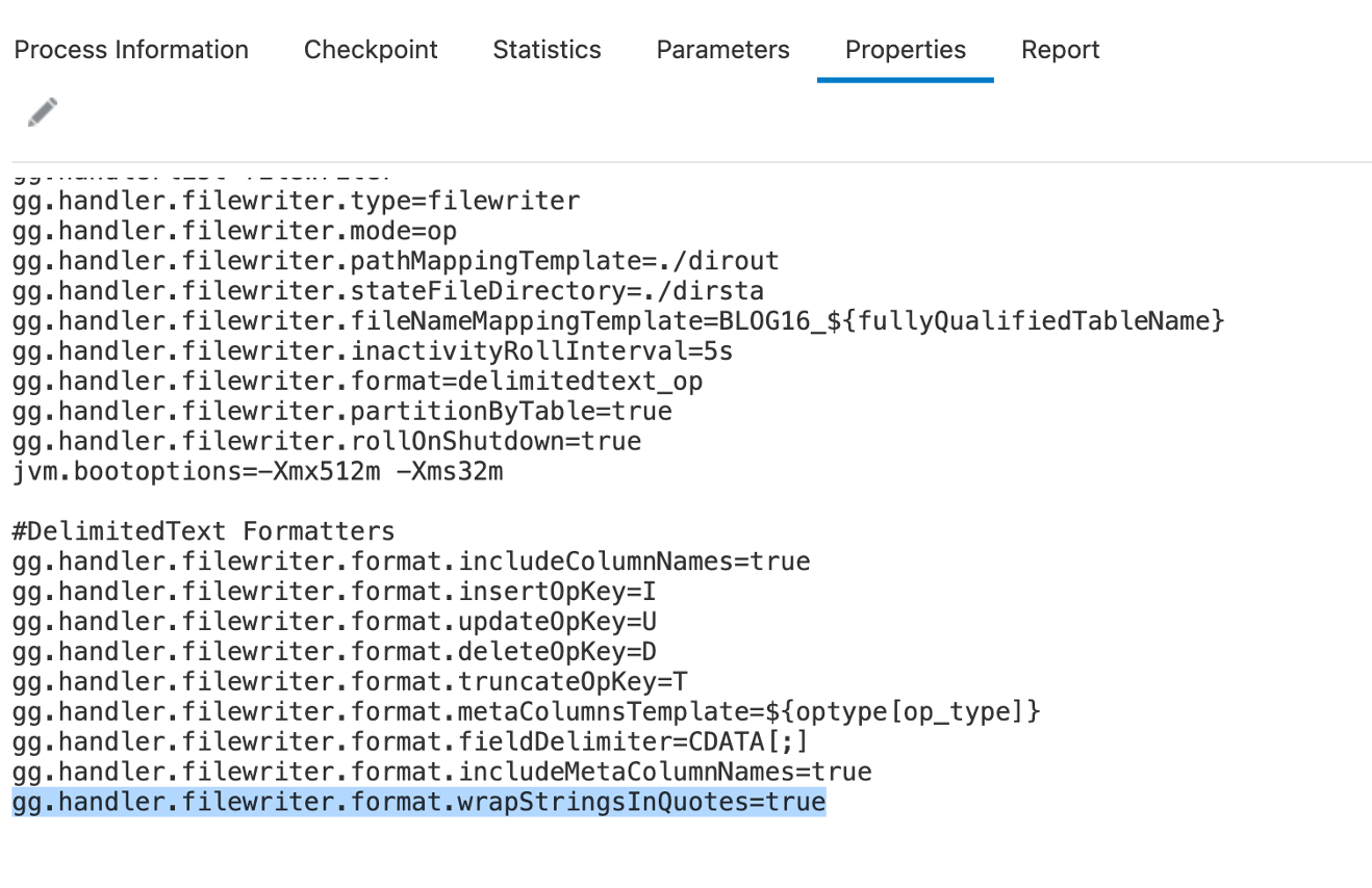 DelimitedText Formatter