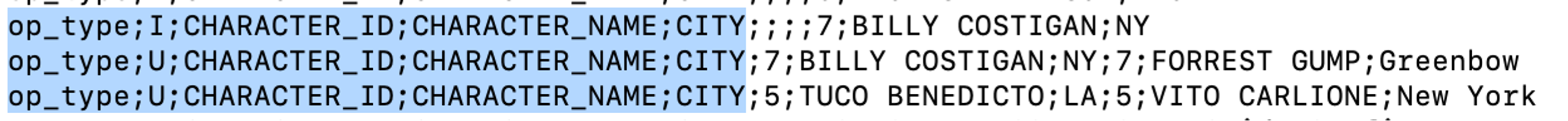 DelimitedText Formatter