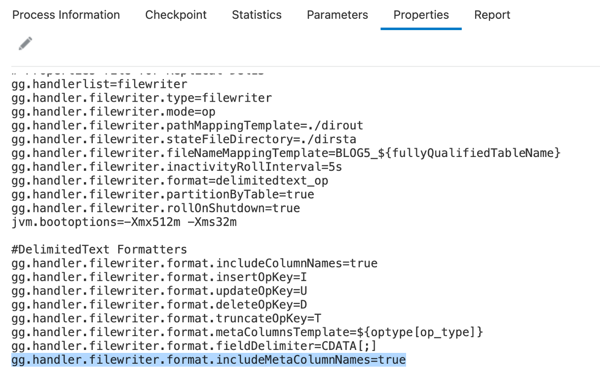 DelimitedText Formatter