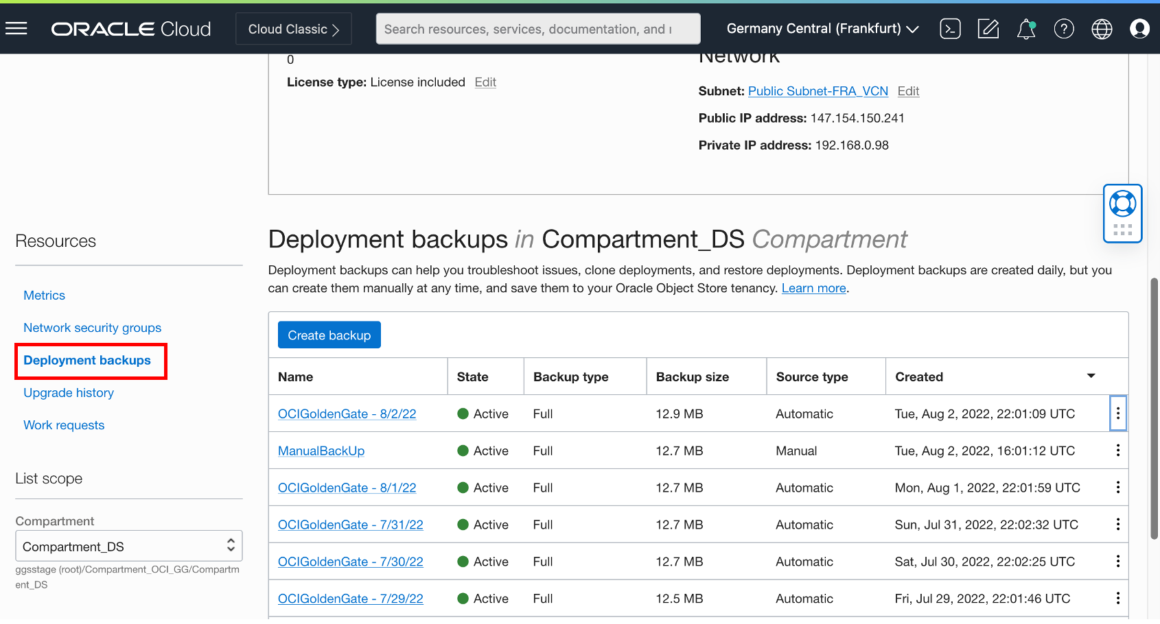 OCI GoldenGate Logdump