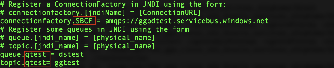 JNDI Properties