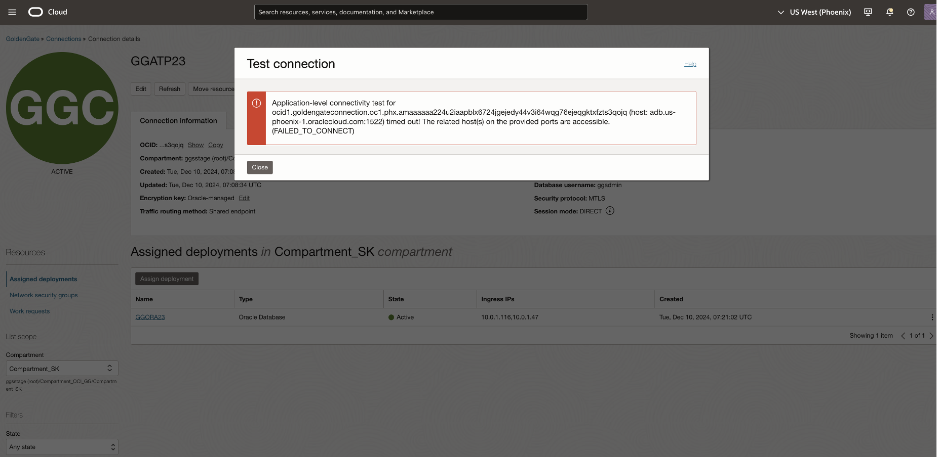 Test COnnection _Scenario B