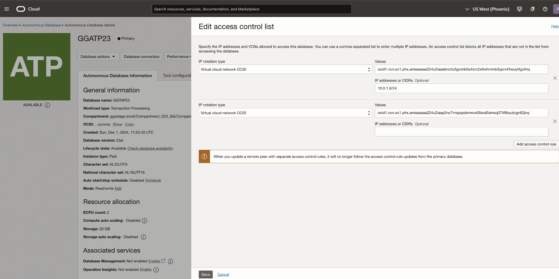 Network Rule Changes