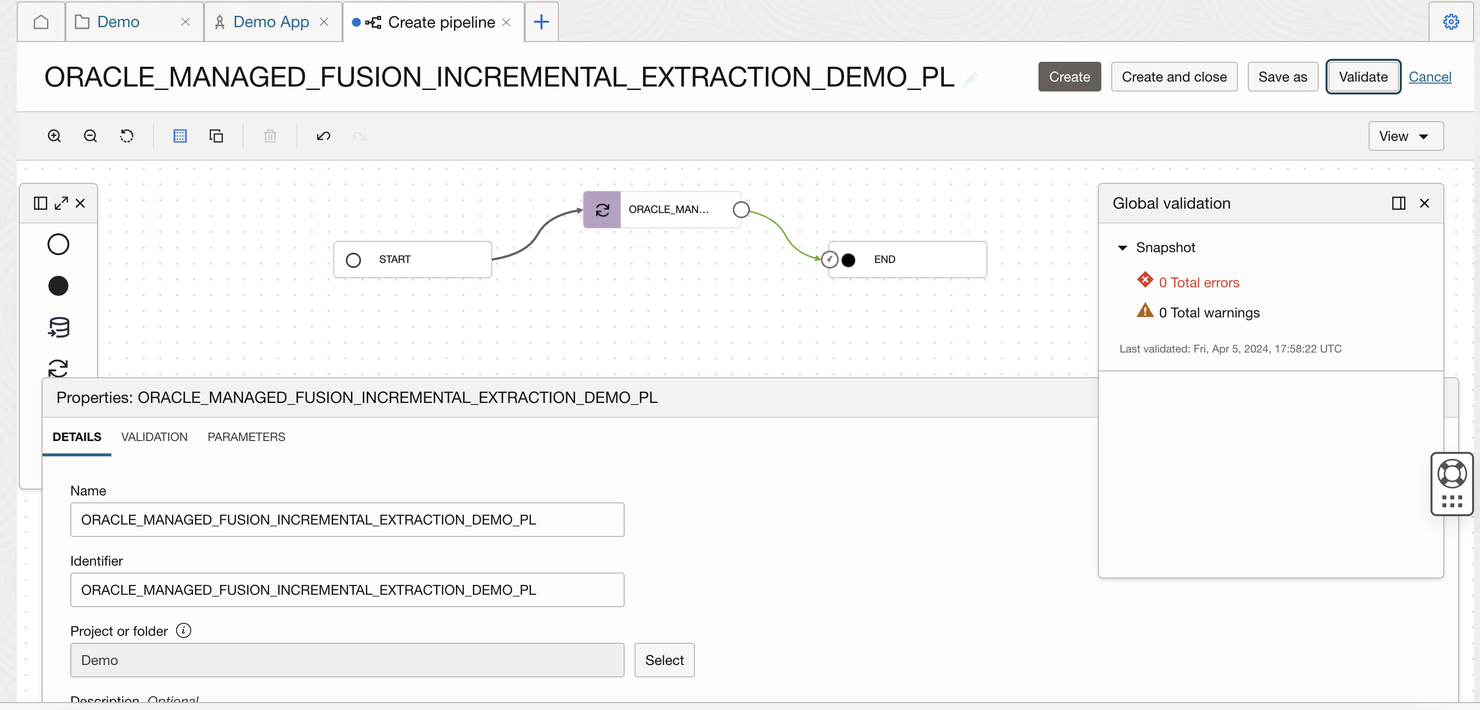Figure-8: validate the pipeline