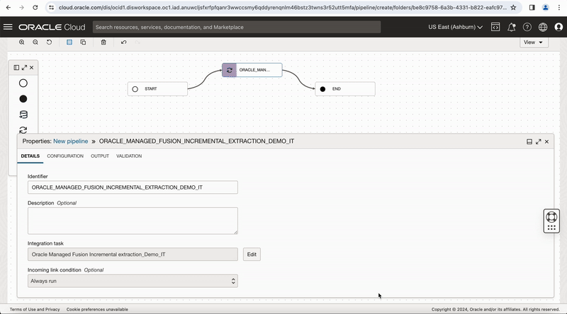 Figure-7: Configure runtime configuration properties in the pipeline
