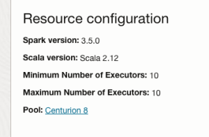 Dataflow pool resource configuration