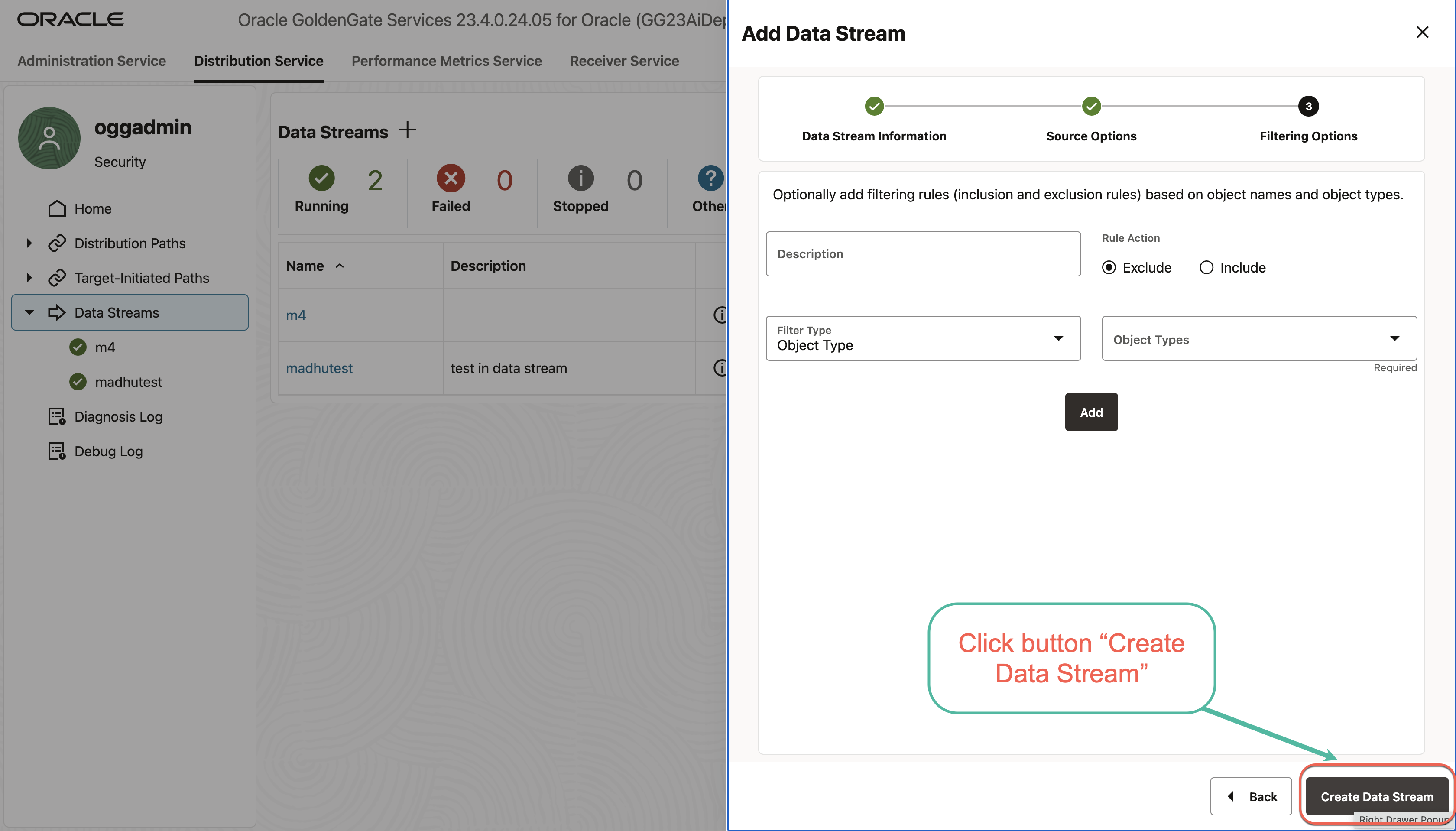 data stream creation pages 6