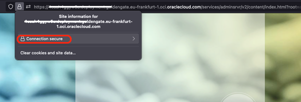 OCI GoldenGate Certificate Download 1