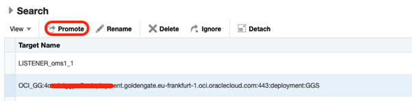 EM with OCI GoldenGate