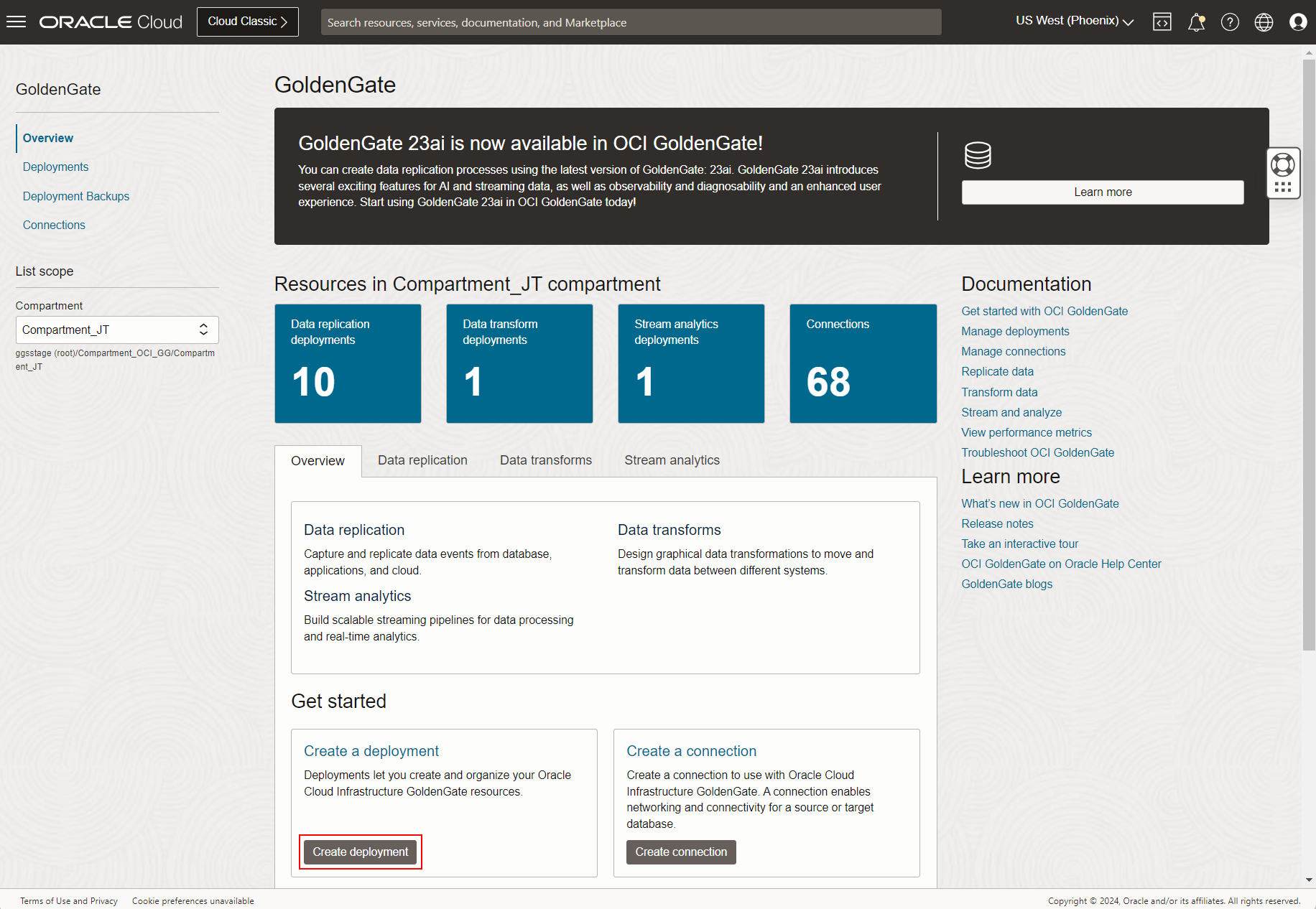 OCI GoldenGate Overview