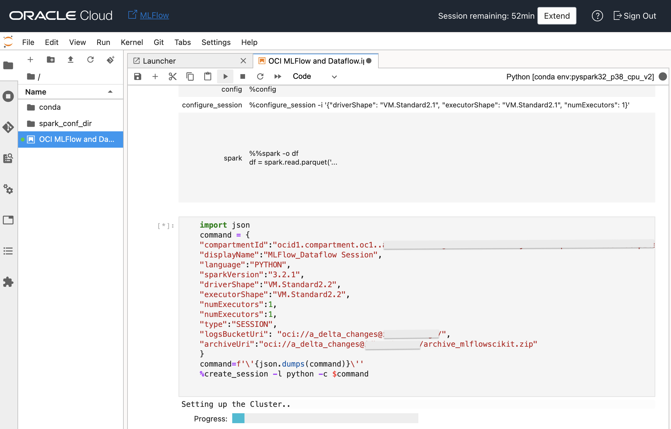 MLflow start session