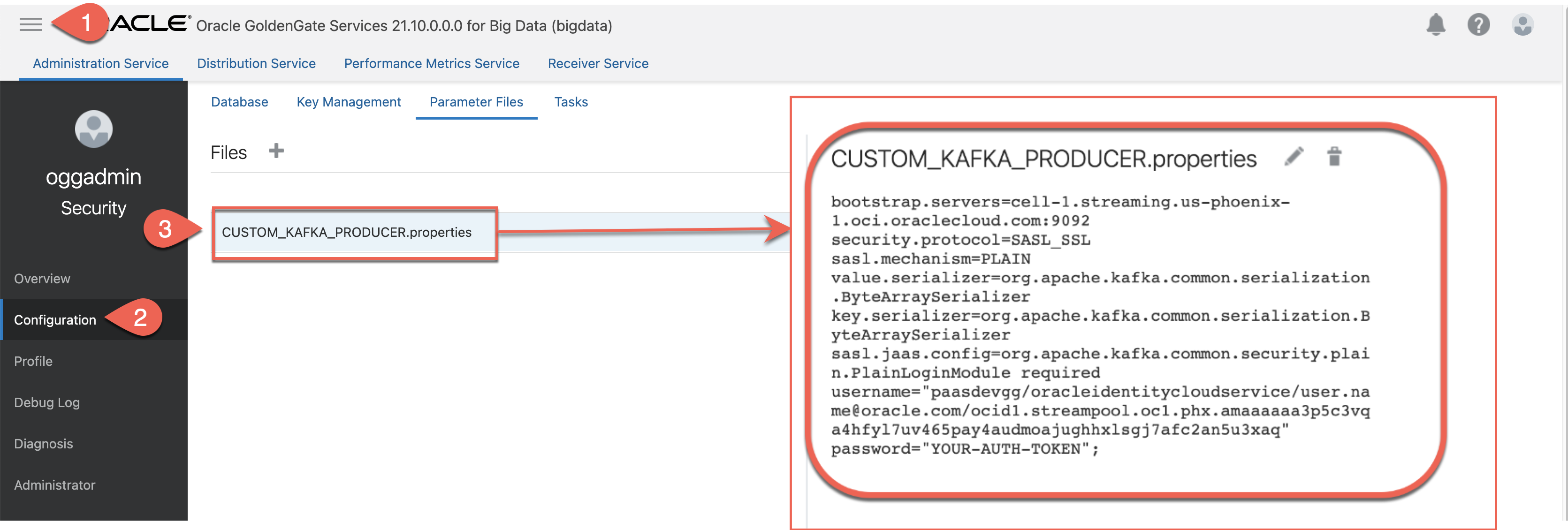 oci stream kafka producer file gg file