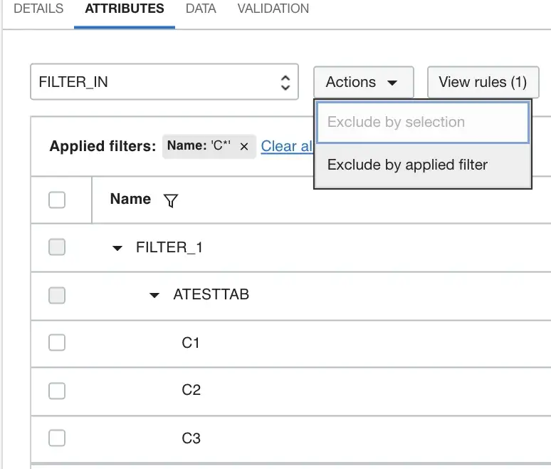 transform data using rules