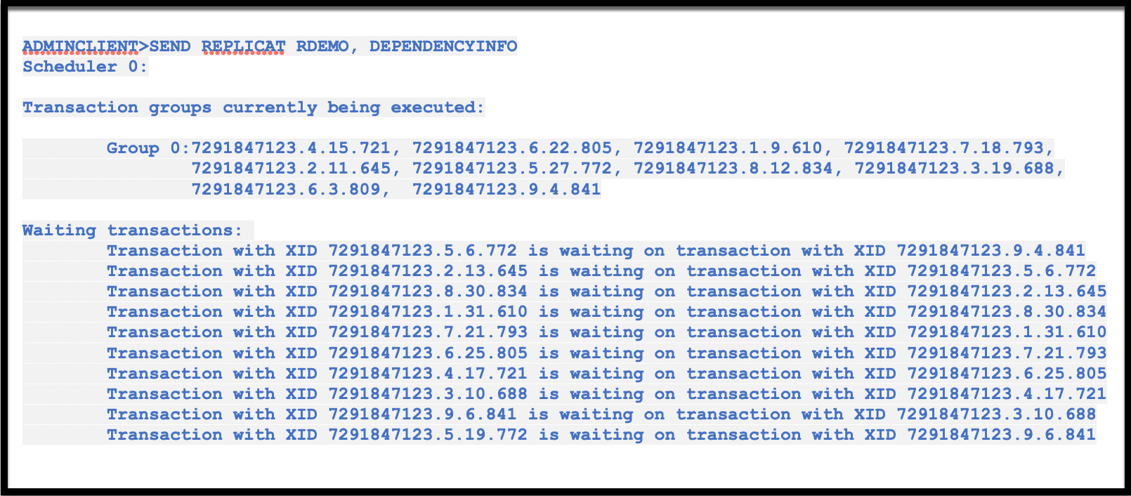 High transaction dependency