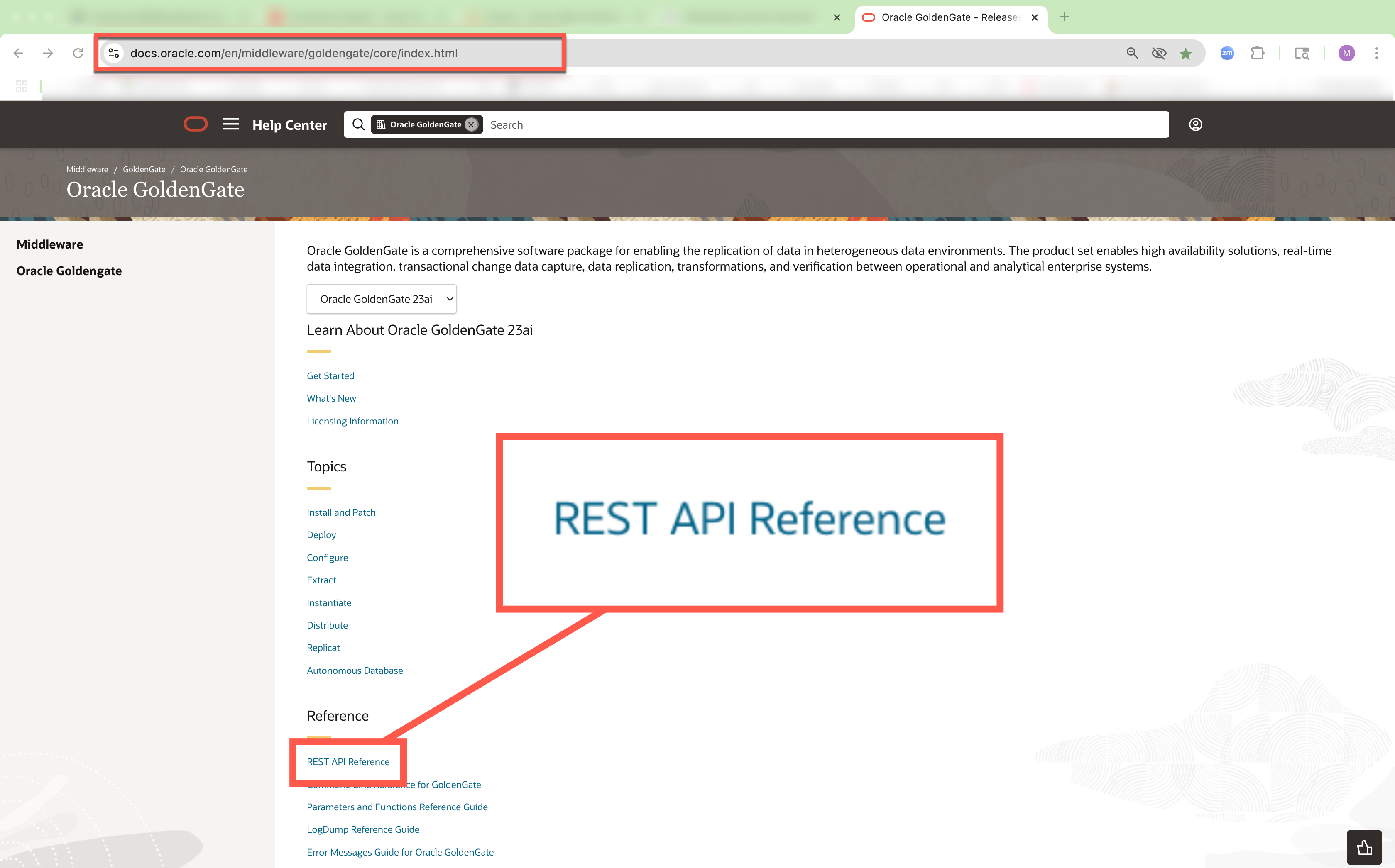 GoldenGate Home Page Link