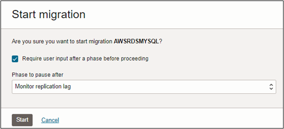 start migration