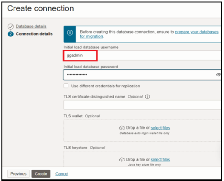 target connection user