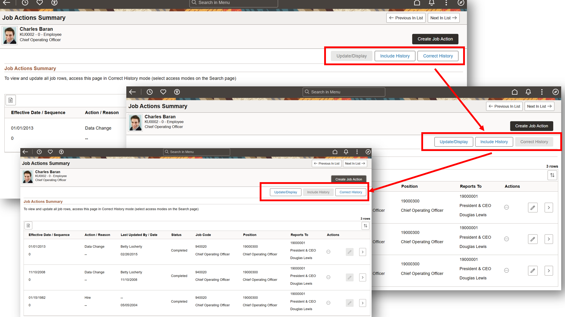 Fluid Job Data-Change Modes