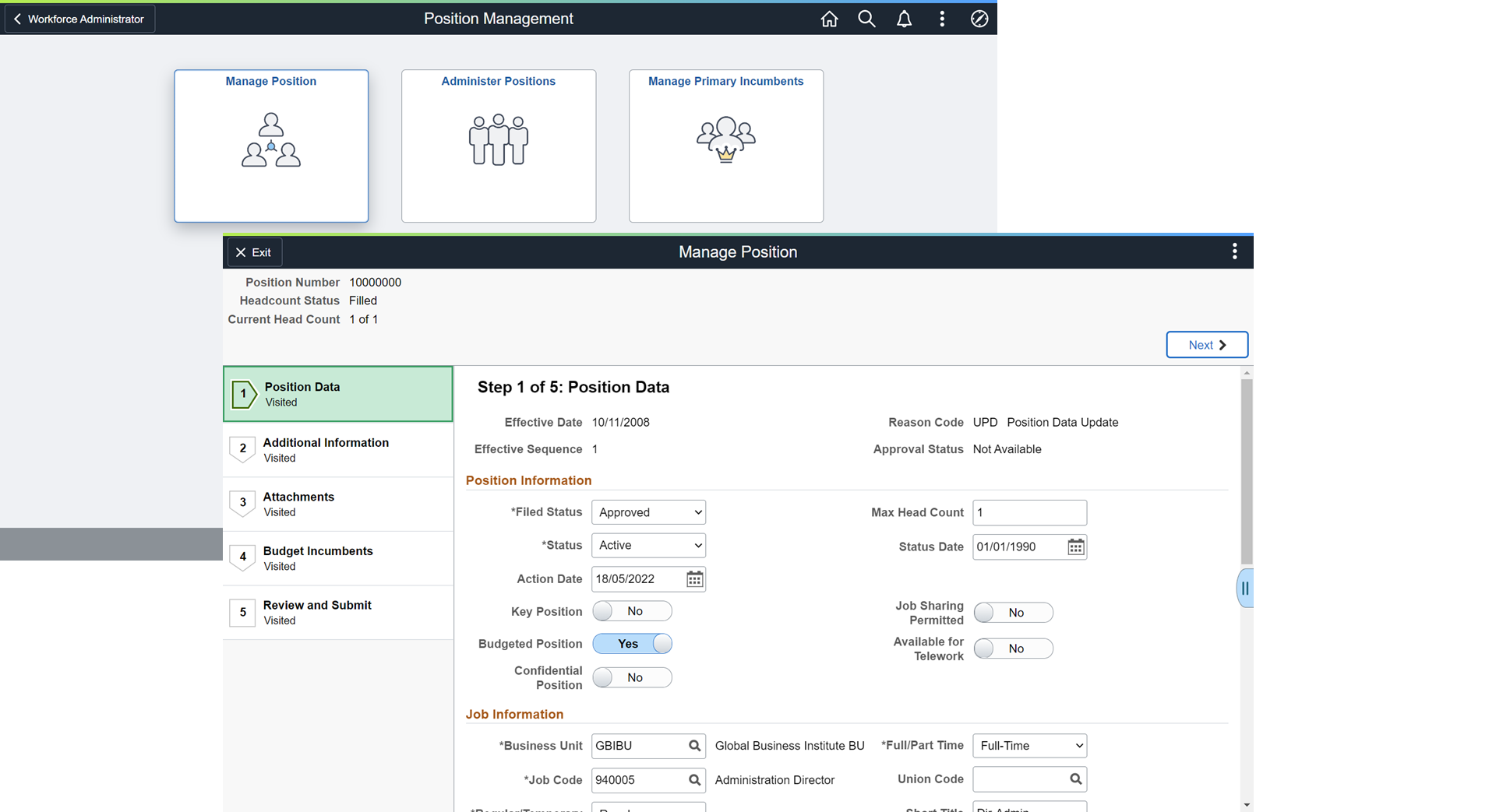 Fluid Position Management